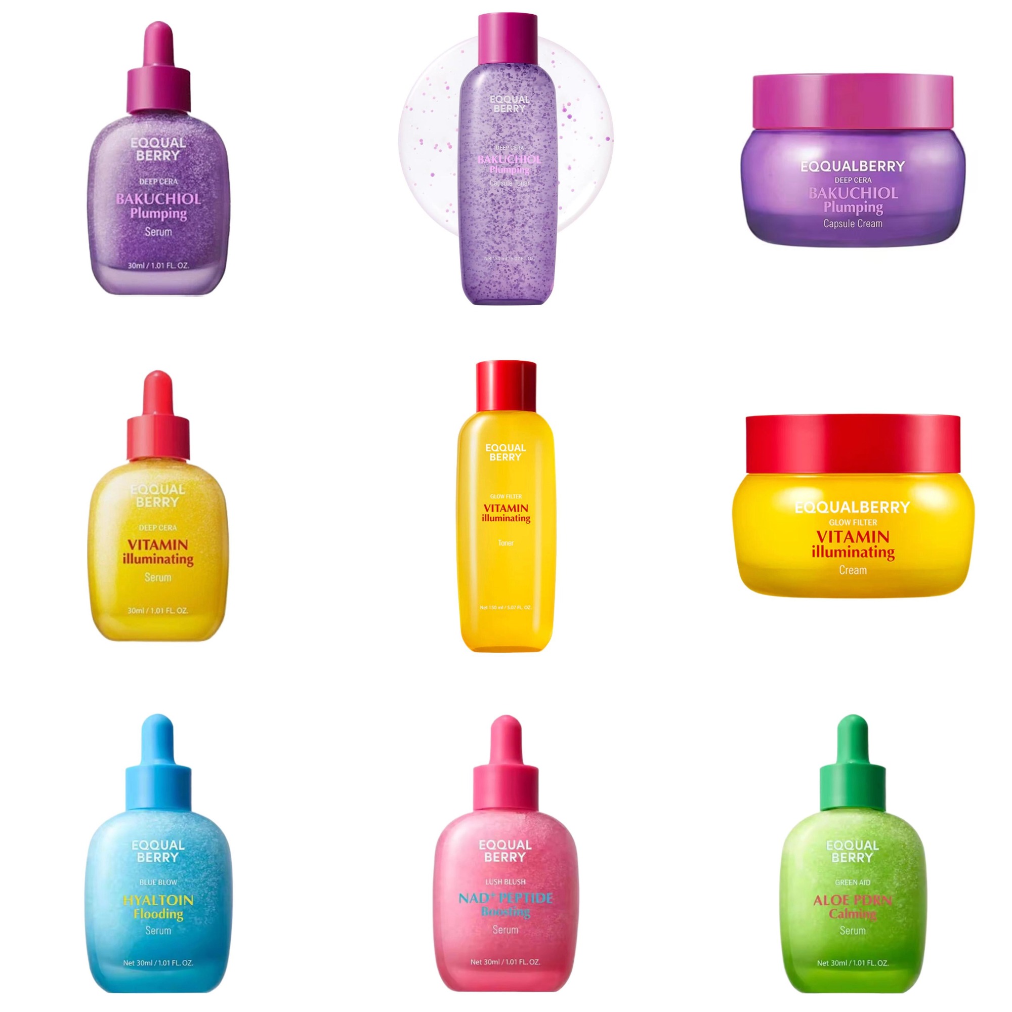 Luxury Skincare Brands - Sérum Repulpant EQQUALBERRY BAKUCHIOL 5 000