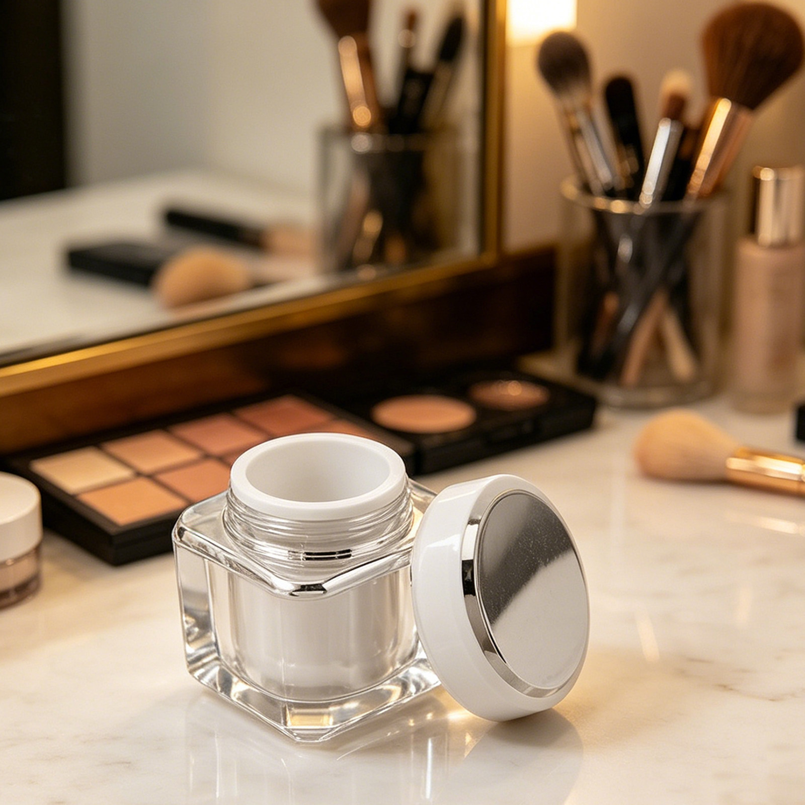Luxury Skincare Packaging - Ensemble de flacons de luxe rechargeables